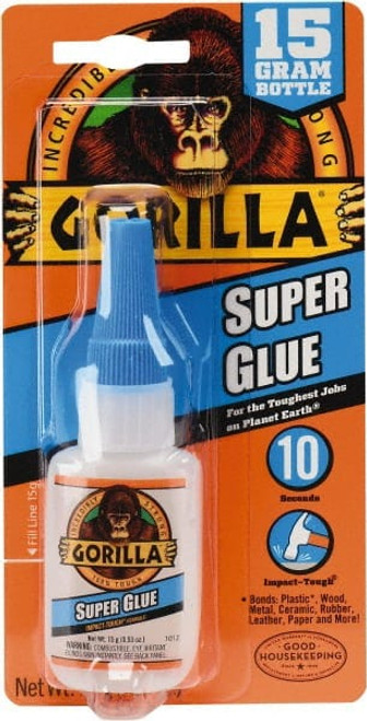 Gorilla Glue 0.53 oz Bottle Clear Super Glue 24 hr Full Cure Time, Bonds to  Most Surfaces 7805001 - 37604998 - Penn Tool Co., Inc